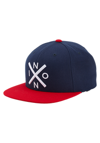 Exchange Snapback Cap - Marineblau / Rot View 1