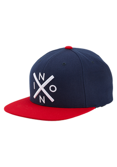 Exchange Snapback Cap - Marineblau / Rot