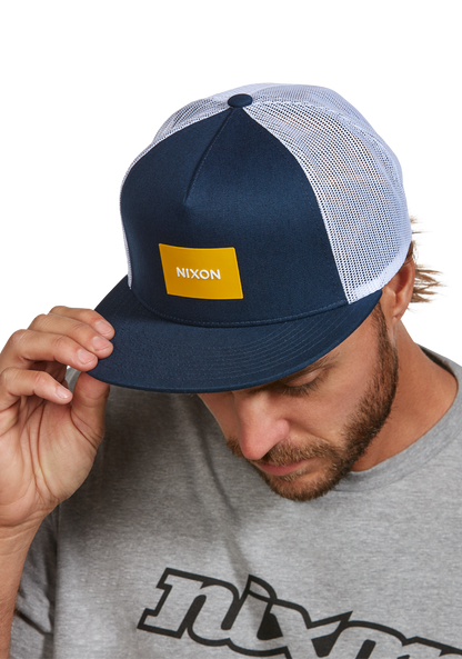 Team Trucker Hat - Mitternachtsblau / Dunkelgelb View 6