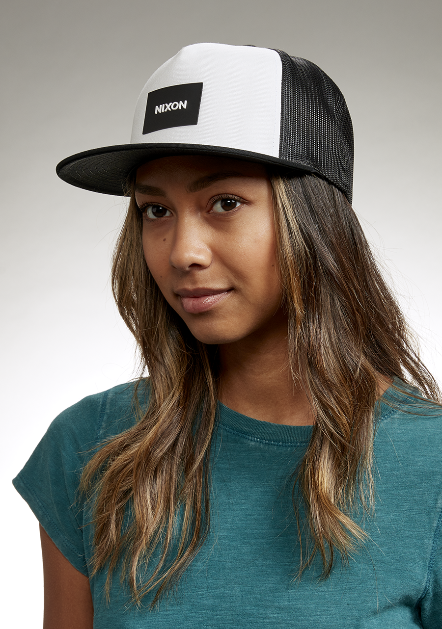 Cappello Trucker Team Bianca Nera Nera Nixon EU
