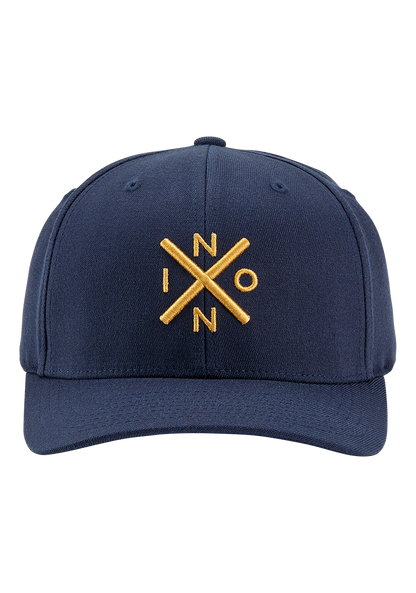 Exchange Flexfit Cap - Marineblau / Gold View 3