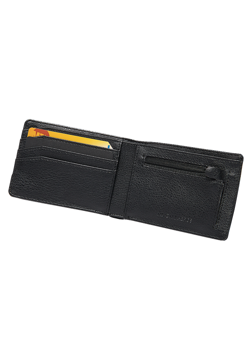 Heros bi-fold wallet - Schwarz