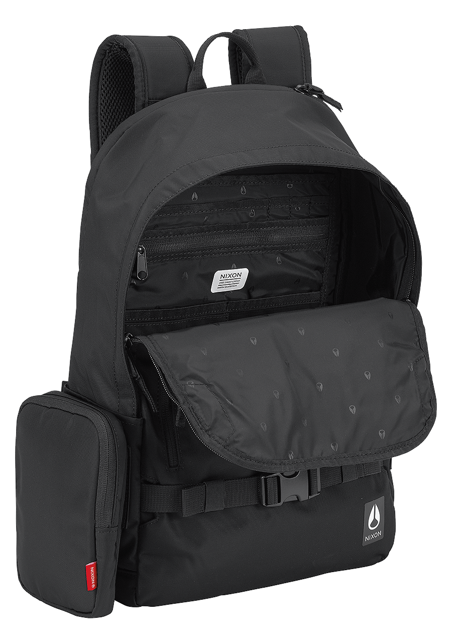 Smith Rucksack – Komplett schwarzes Nylon View 3
