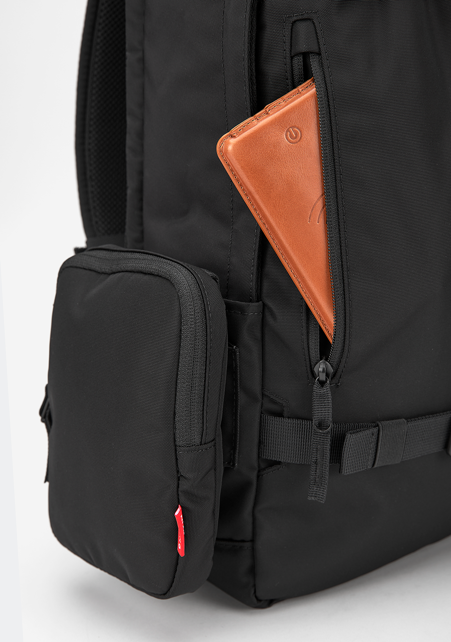 Smith Rucksack – Komplett schwarzes Nylon View 5