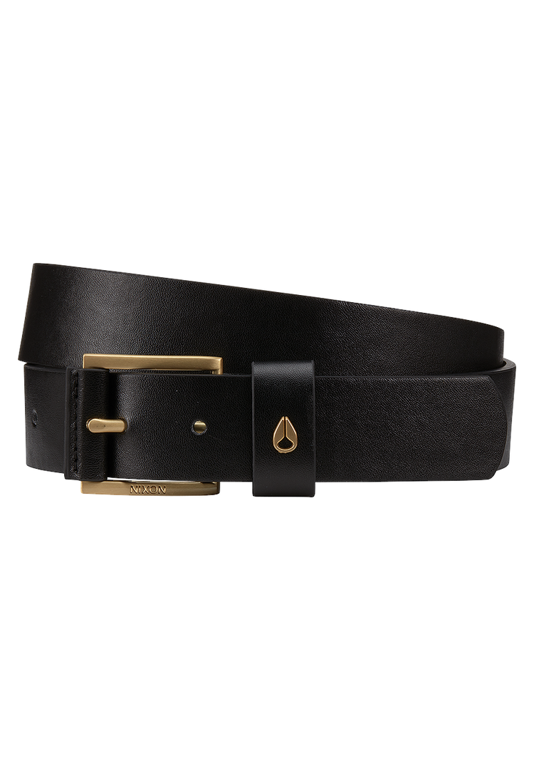 Ceinture Végane Américaine - Noir / Or