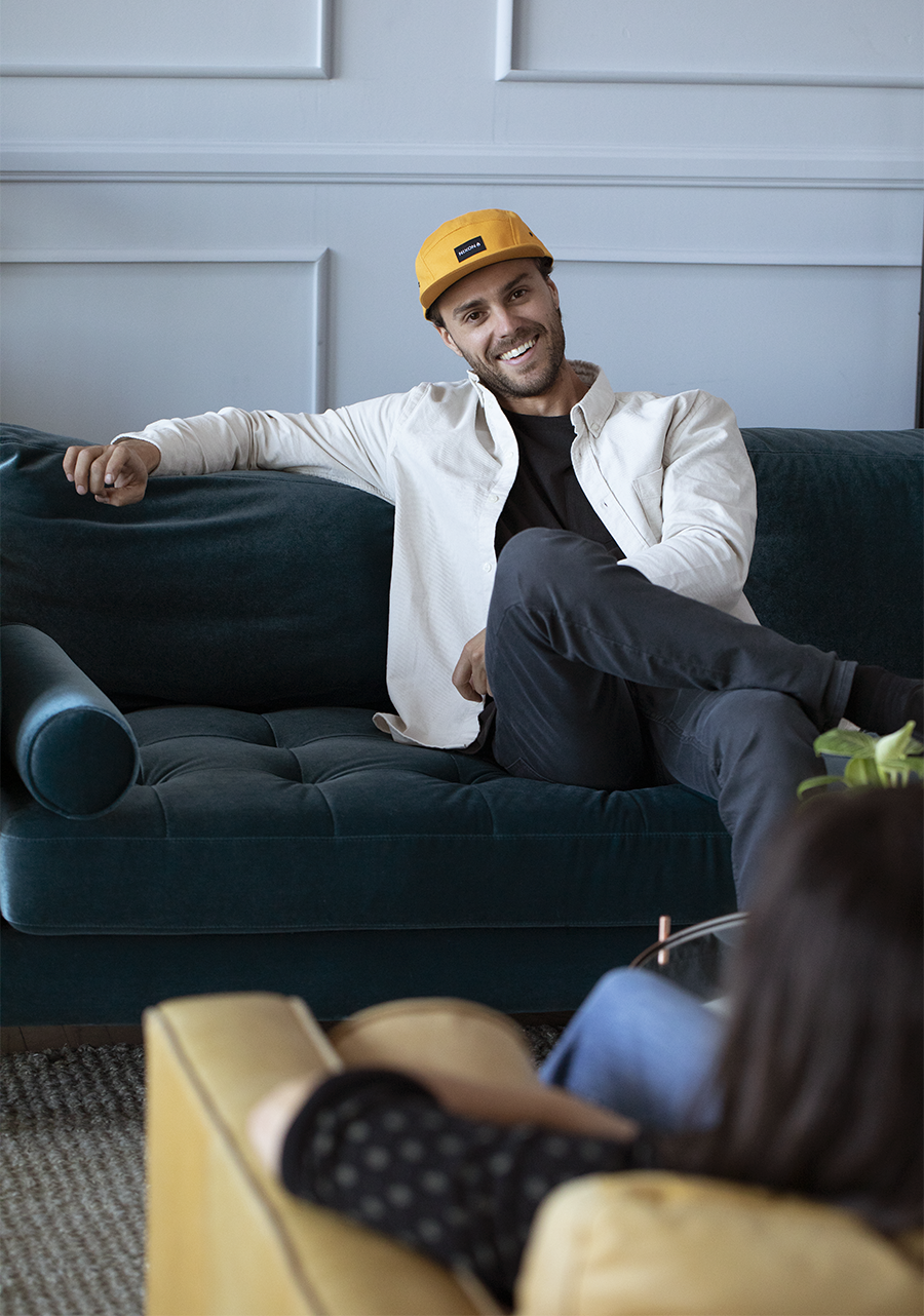 Casquette strapback Mikey - Jaune