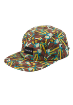 Mikey 5-Panel-Mütze - Braun / Mehrfarbig