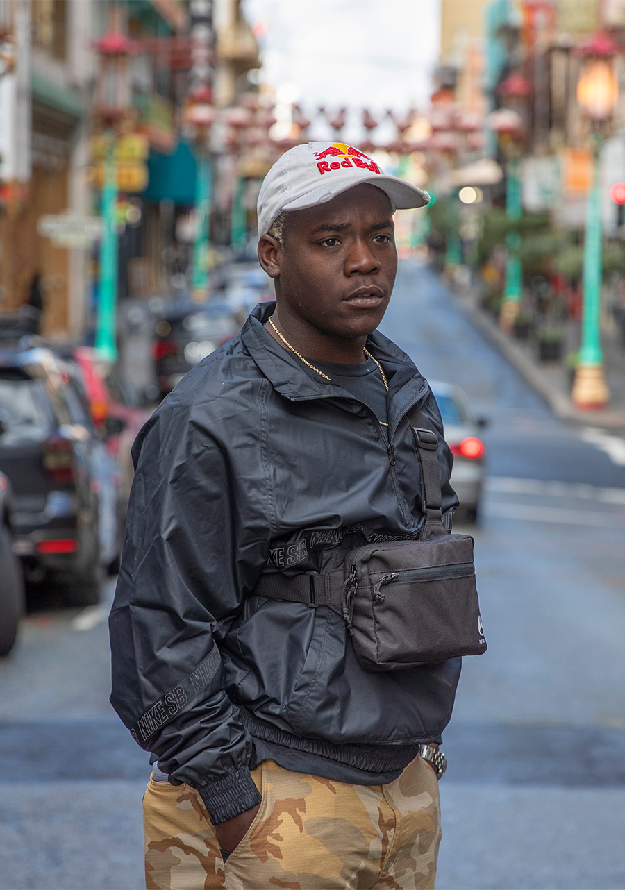 Bandit Schultertasche - Marineblau / Schwarz View 7