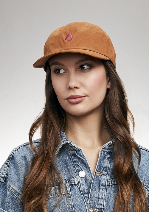 Agent Strapback Hat - Brown / Orchid