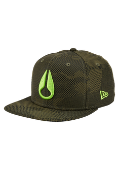 Club Level Strapback Cap - Olive / Tarnmuster