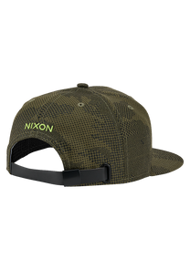 Club Level Strapback Cap - Olive / Tarnmuster View 2