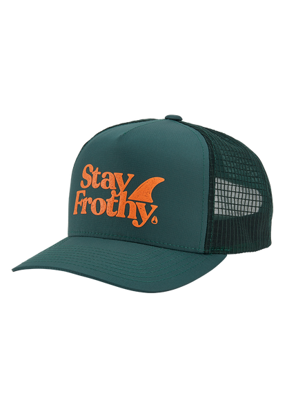 Frothy Snapback-Cap - Sage / Orange View 1