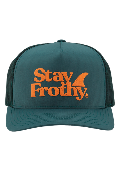 Frothy Snapback-Cap - Sage / Orange View 3