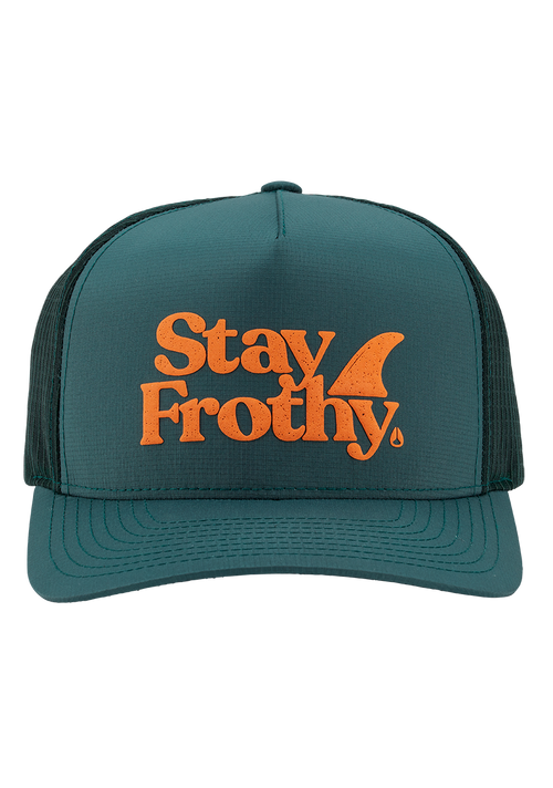 Frothy Snapback-Cap - Sage / Orange