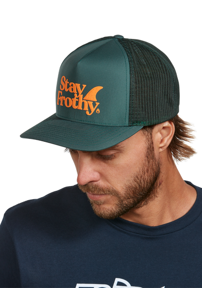 Frothy Snapback-Cap - Sage / Orange View 6