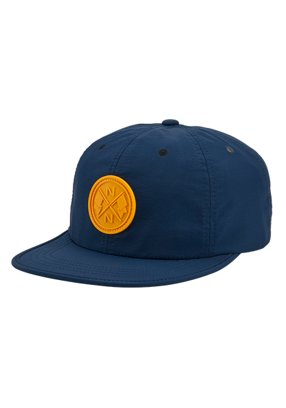 Cappello strapback Flight - Blu notte / giallo scuro View 1