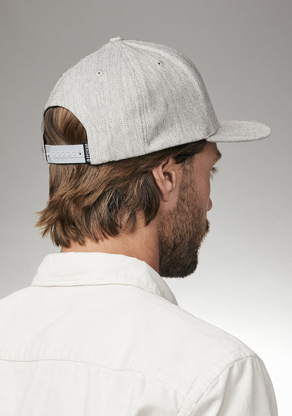 Deep Down Snapback - Gris moucheté / blanc View 6