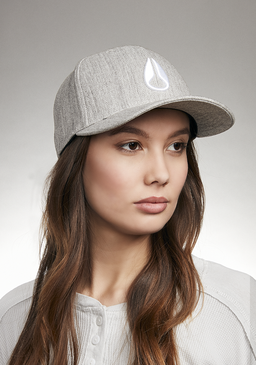 Deep Down Snapback - Gris moucheté / blanc