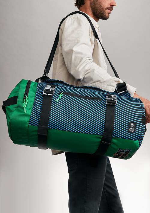 Grateful Dead Escape Duffel 45L - Black / Blue / Green