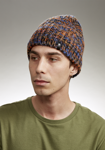Owens Beanie - Schwarz / Blau Multi View 3
