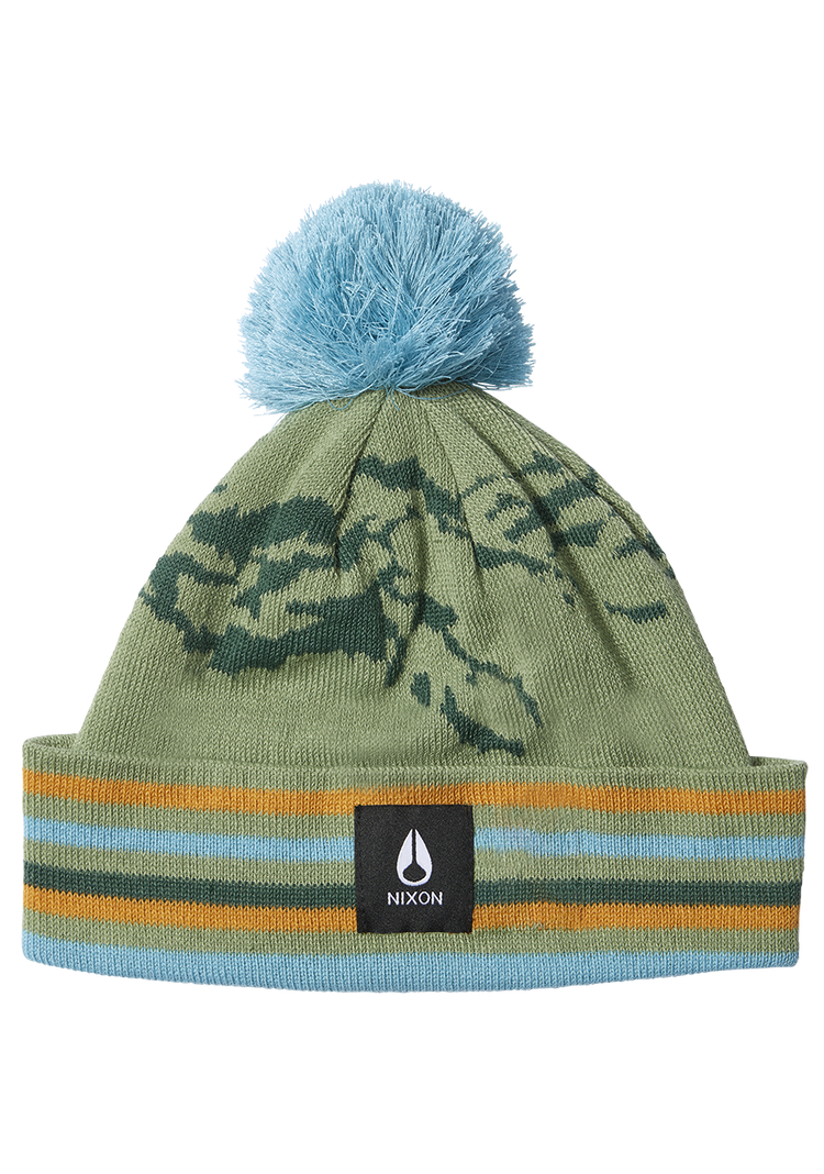 Bonnet Pom Ridge - Jade / Multi