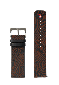 Rolling Stones 23mm Leather Band - Nero