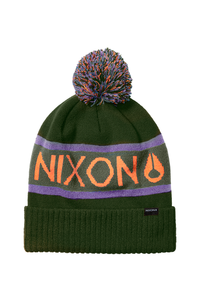 Teamster Beanie II - Dunkeloliv / Orange