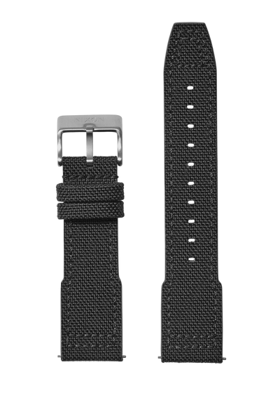 23 mm Cordura-Canvas-Armband – Dunkelgrau