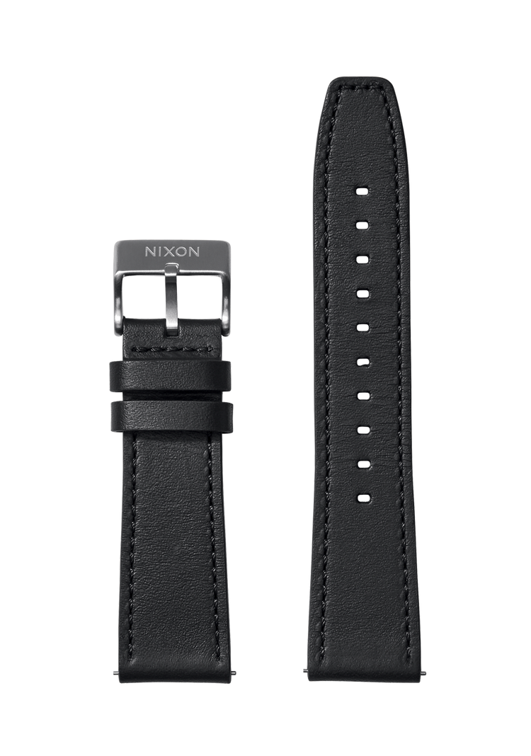 Cinturino in pelle Horween da 23 mm - Nero