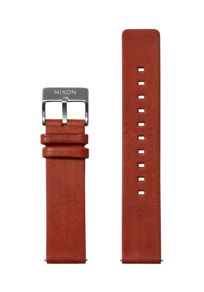 20mm Veg Tanned Leather Band - Marrone View 1