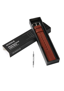 20mm Veg Tanned Leather Band - Braun View 4