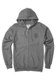 Sweat à capuche zippé intégral Spot - Gris chiné foncé