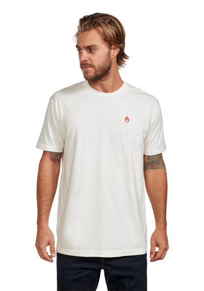 Sparrow Repreve® T-Shirt - Naturale / rosso View 3