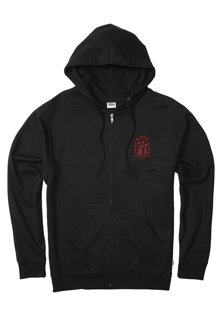 Sweatshirt Temple Zip Hoodie - Noir