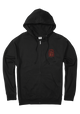 Sweatshirt Temple Zip Hoodie - Noir