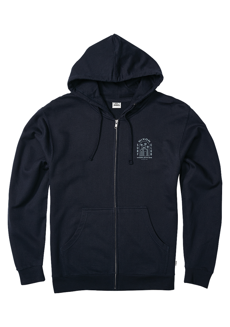 Sweatshirt Temple Zip Hoodie - Marine