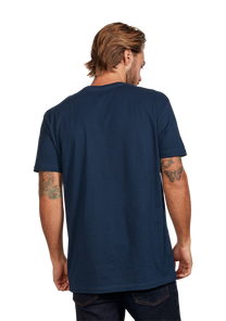 Stay Frothy Repreve® T-Shirt - Navy / Yellow View 5