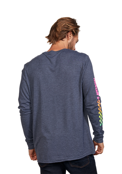 Circuit Long Sleeve Repreve® T-Shirt - Bleu marine / multicolore View 5